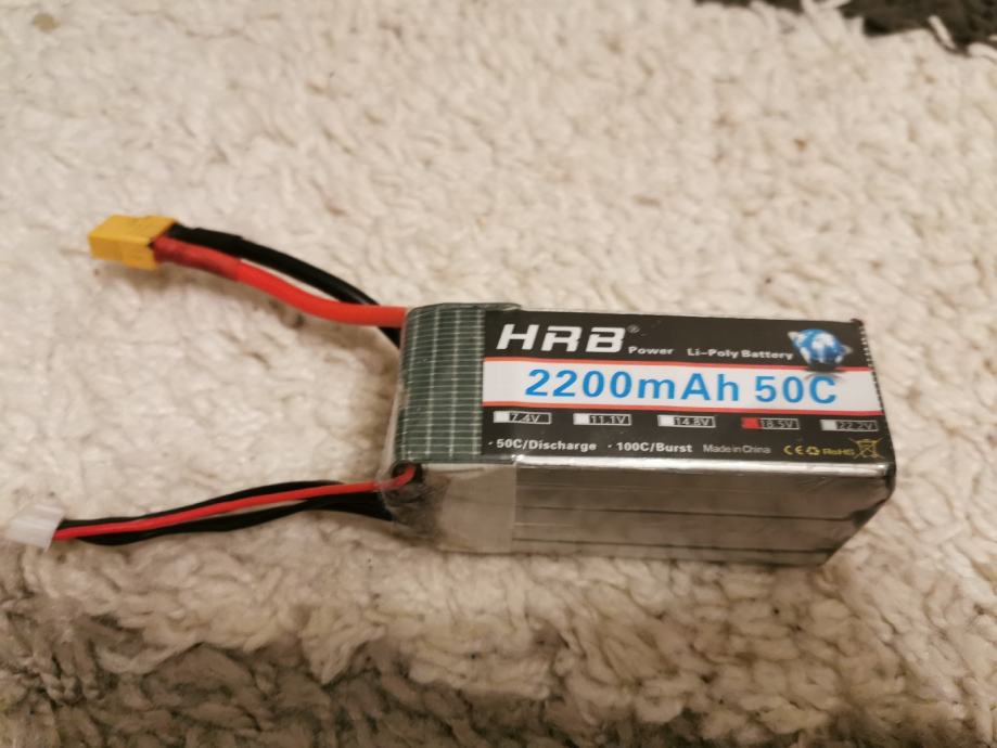 HRB 2200mah 5S 50C LiPo Batterija