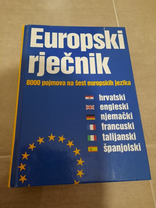 EUROPSKI RJEČNIK, 8000 pojmova na šest europskih jezika , kao novo