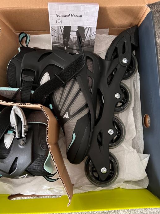 Pattini In Linea Rollerblade ZETRABLADE Uomo - Nero/Argento, Ruote 80mm, Per Principianti - Foto 8