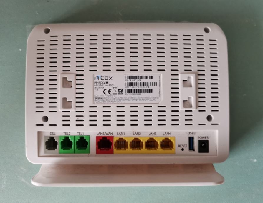 ADSL router Innbox v45, komplet
