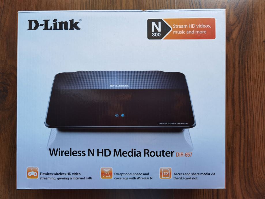 Multimedia WLAN router D-Link DIR-657 - ruter za multimediju.