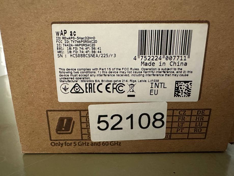 Vanjski Router Mikrotik wifi router aAP ac (vanjski)