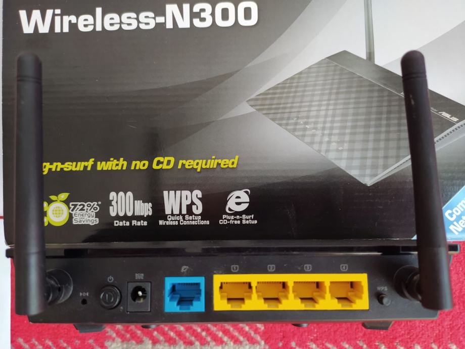 Router Asus RTN12E, 2.4GHz, 1×WAN, 4×LAN