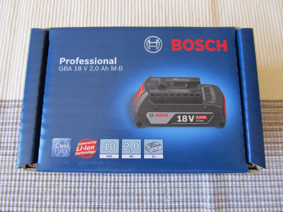 Bosch GBA Professional 18V 2.0Ah M-B akumulator - baterija 18V 2,0 Ah