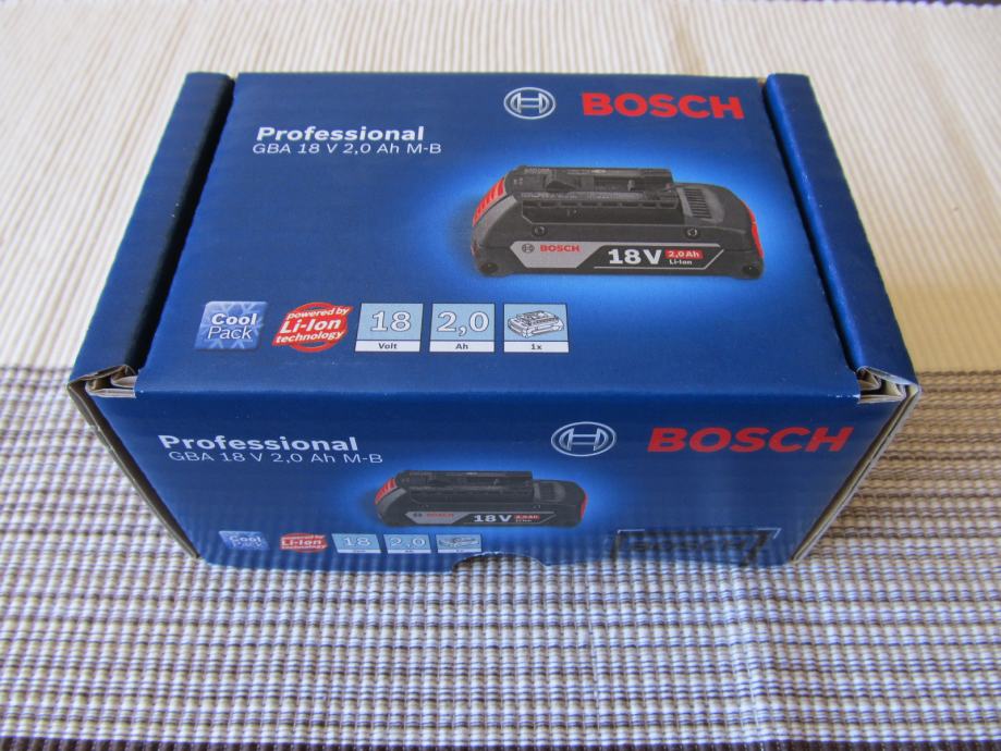 Bosch GBA Professional 18V 2.0Ah MB akumulator baterija 18V 2,0 Ah