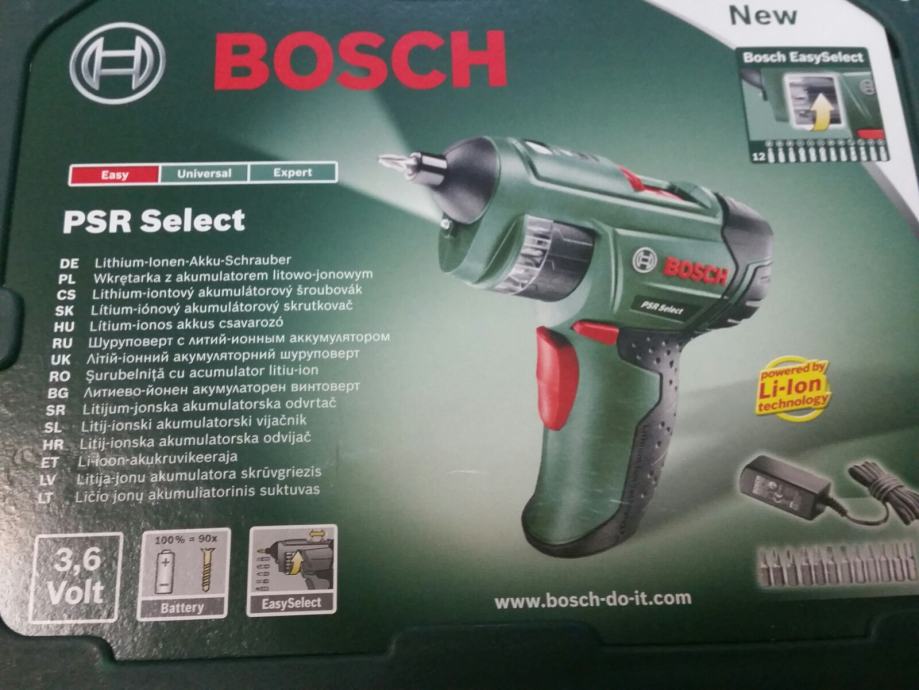 Bosch PSR Select akumulatorski izvijač