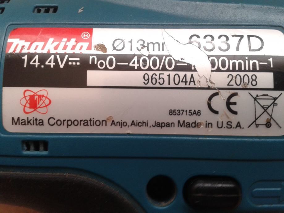Makita 6337d аккумулятор