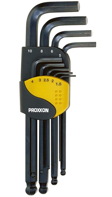 PROXXON garnitura ključeva imbus 1,5-10 mm dugi sa kuglicom - 23946