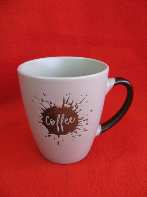 Šalica HOME - Caffe. SivoSmeđa. Keramika. SAND-2