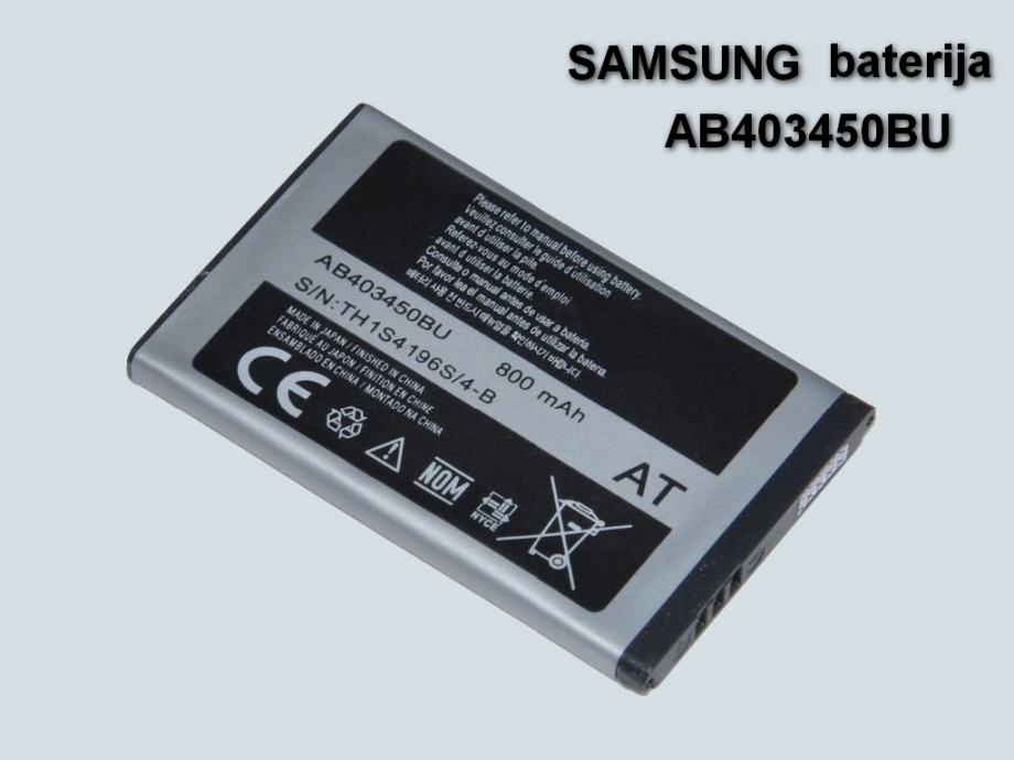 SAMSUNG BATERIJA AB403450BU (zamjenjiva s AB403450BE, AB403450DE)