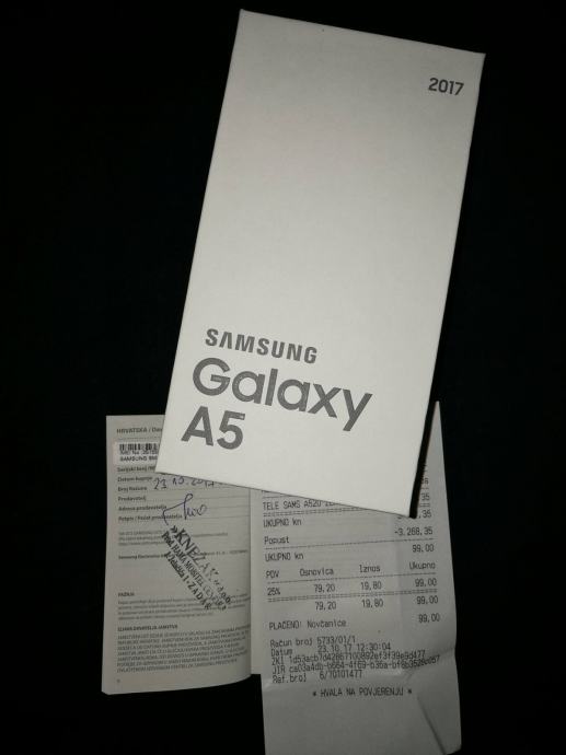 SAMSUNG GALAXY A5 2017 BLACK 32GB ***NOVO*** ZADAR***