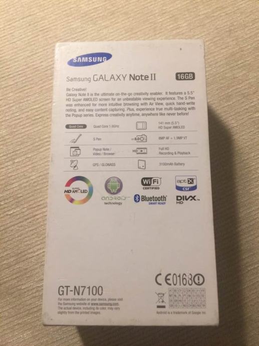 Kutiju Samsung Galaxy Note 2