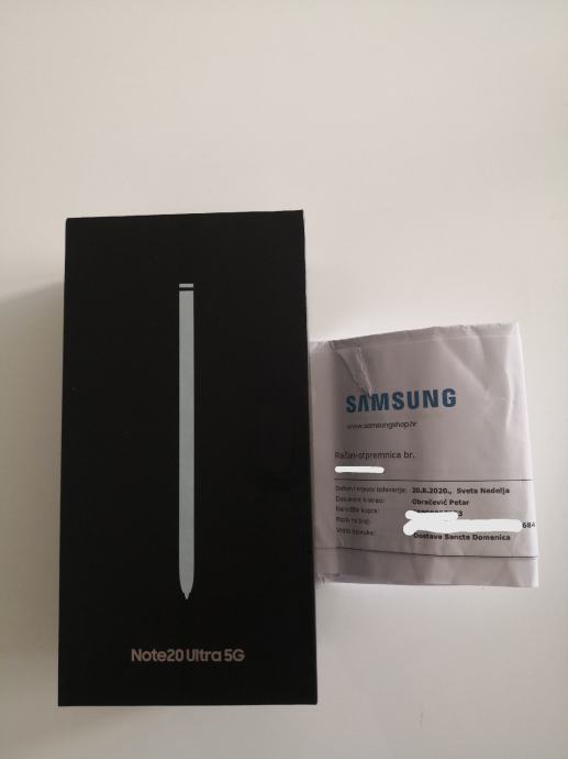Samsung Note 20 Ultra 256GB (mystic white) nekorišten, račun/garancija
