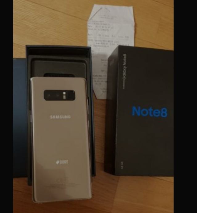 Samsung Galaxy Note 8 64gb, 6gb RAM zlatni dual sim