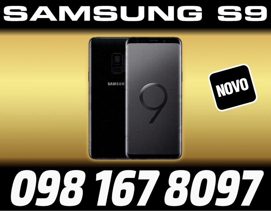 SAMSUNG GALAXY S9 64GB, MIDNIGHT BLACK BOJE,VAKUM,POVOLJNO,R1 RAČUN