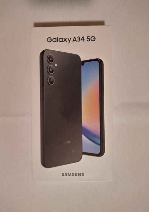 Samsung galaxy A34 5G crni 128GB - Novo zapakirano garancija