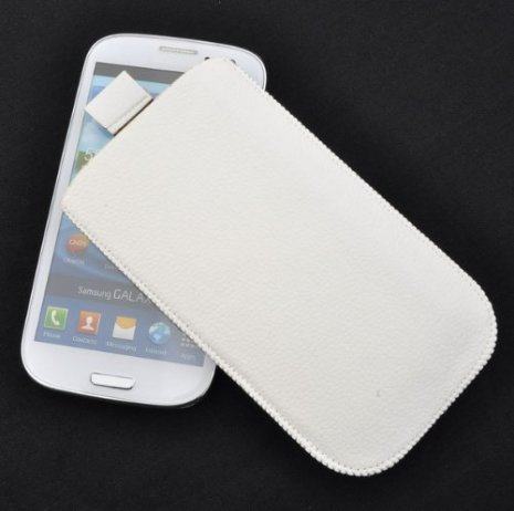 Samsung Galaxy S 3 kožna futrola PULL STRING bijela
