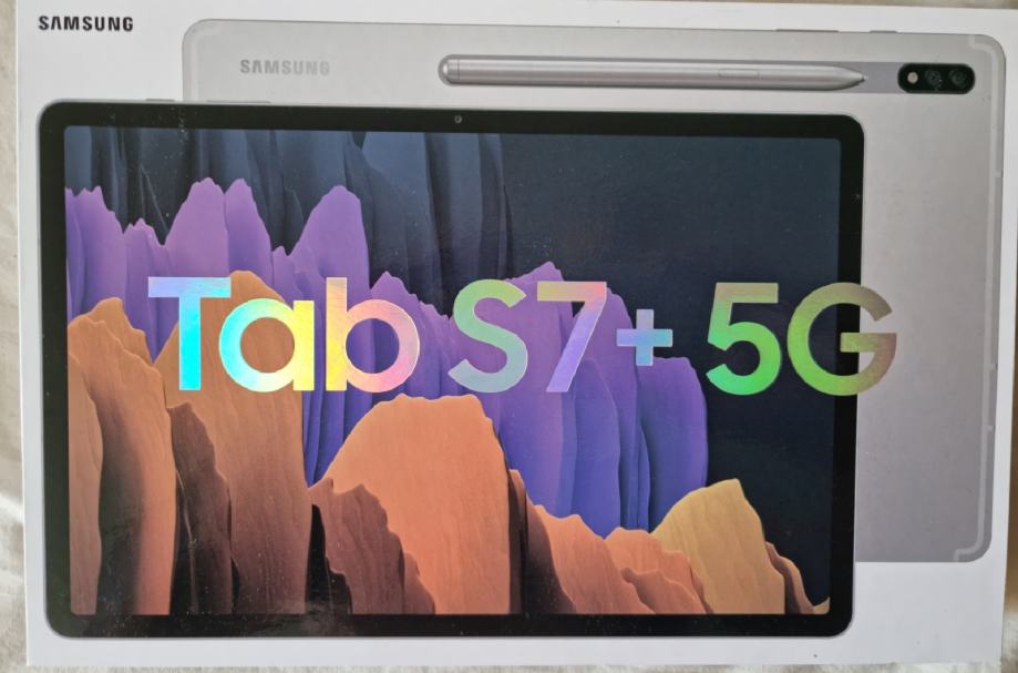 Samsung Tab S7+ 5G MYSTIC SILVER  128GB 6 GB RAM Neotvoren