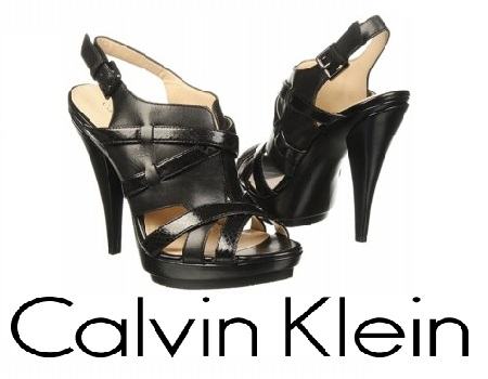 CALVIN KLEIN crne kožne sandale platforme 40 NOVE-u orig.kutiji. piton