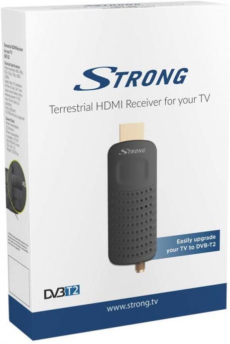 DVB-T2 receiver STRONG SRT 82, HEVC/H.265, 10 bits, 5V