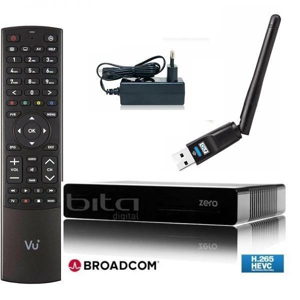 Vu+Zero DVB-S2 Linux Full HD Sat Rec H.265 IPTV+Wlan stick,novo,račun