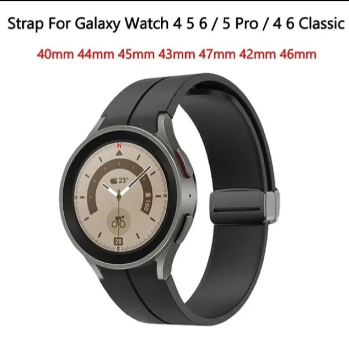 Silikonski remen magentska kopca za Samsung watch 4,5 pro,6