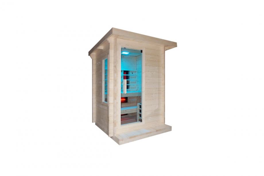 Vanjska kombinirana sauna – infra + finska – 170x170x210 cm