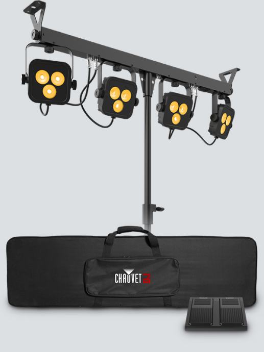 Chauvet 4Bar LT BLUETOOTH LED rasvjeta sa torbom i footswitch pedal!
