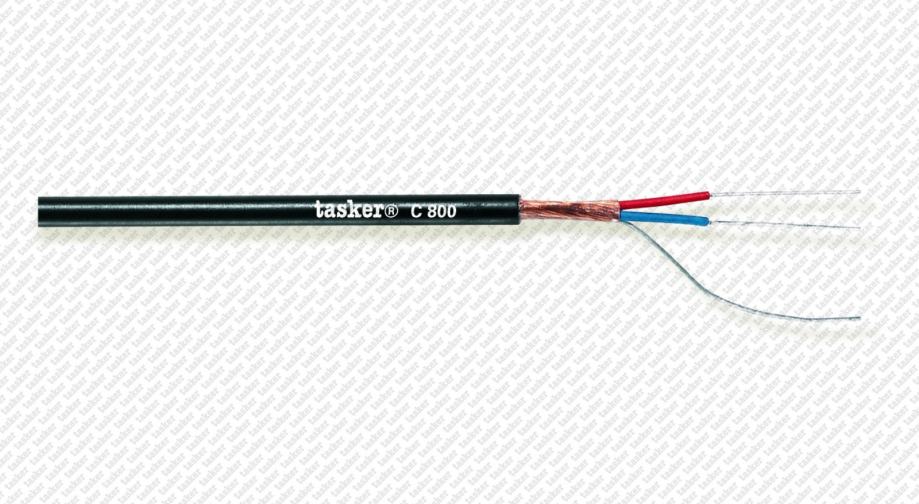 [C800] Kabel, digitalni AES-EBU 110 Ohm, crni, 4,4 mm - Tasker