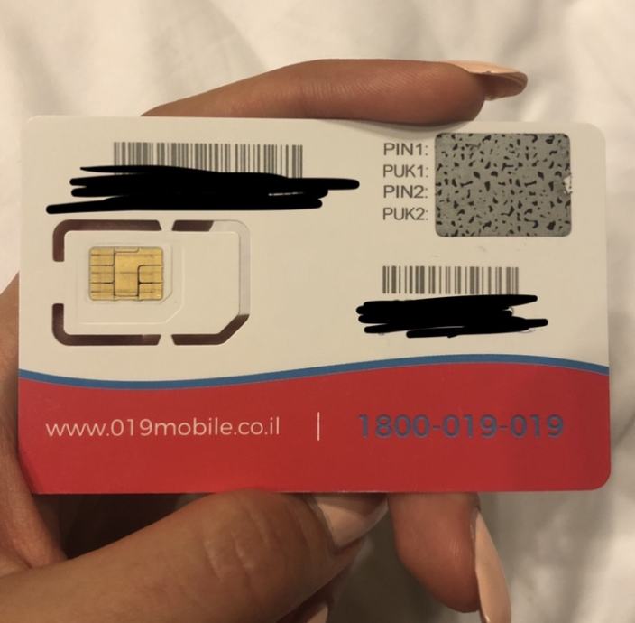 Izrael sim kartica 20 GB interneta (do 21.08.2019.)