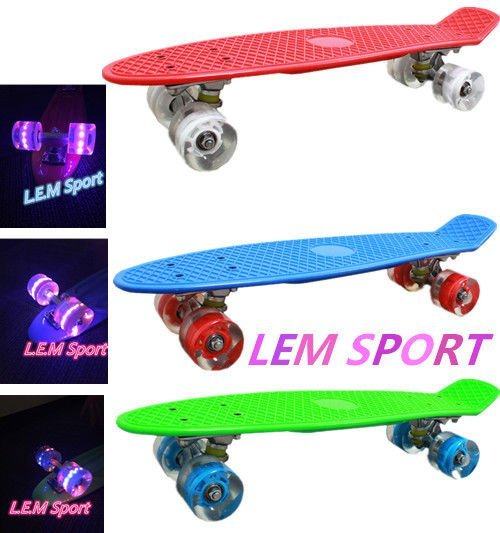 SKATEBOARD sa svjetlećim kotačima 4 BOJA ! NOVO! ZAGREB