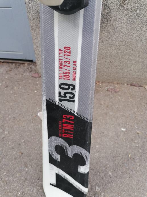 Völkl RTM 73 Tip Rocker Carver 159 cm skije uključujući Marker vezove.