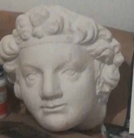 Gipsana glava - rimska skulptura