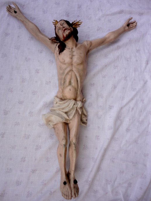 Isus,korpus, raspelo, barok, drvena figura, skulptura