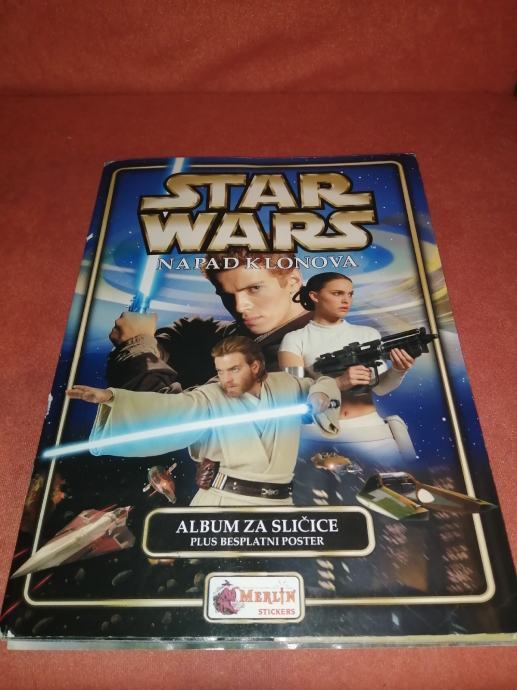 album Star Wars napad klonova + poster