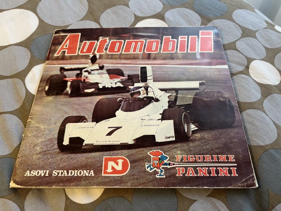 AUTOMOBILIalbum sa sličicamaPANINI