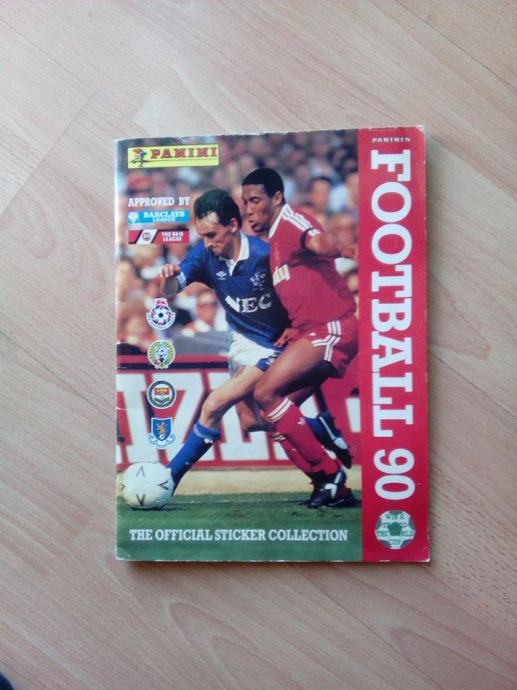 Football 90 Panini + poster - Engleska i škotska premijer liga RARITET