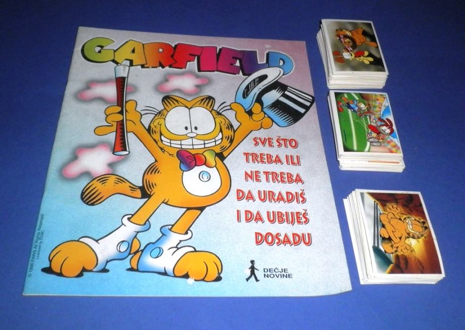 Garfield prazan album i komplet sličica
