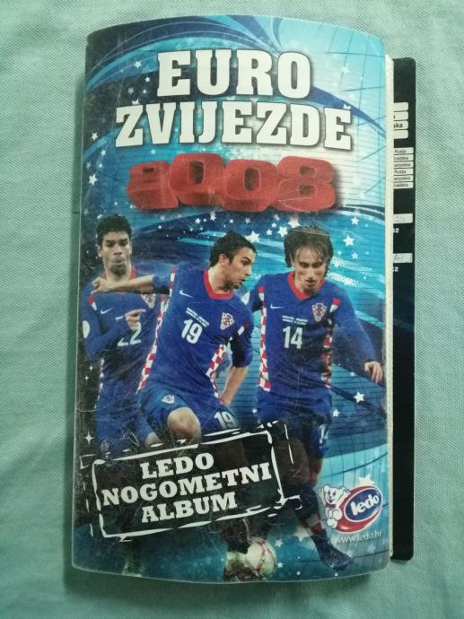 Ledo zvijezde Euro 2008. Ledo nogometni album s 92 kartice (B39)