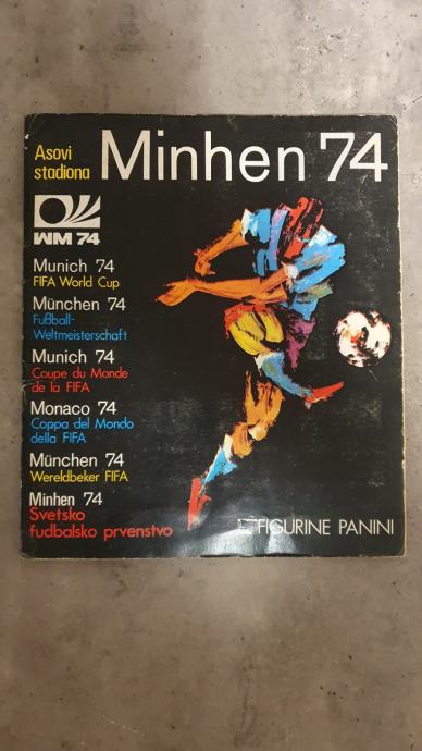 Minhen 74 World Cup Panini PUN album, očuvan, original!