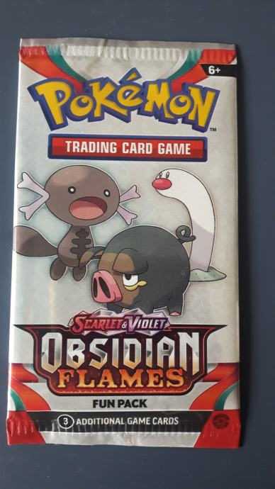 Pokemon rijetke promo karte Fun Pack Obsidian Flames NOVO booster