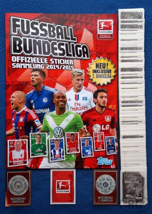 TOPPS ◄ Bundesliga 2014/15 ► kompletan set sličica + prazan album