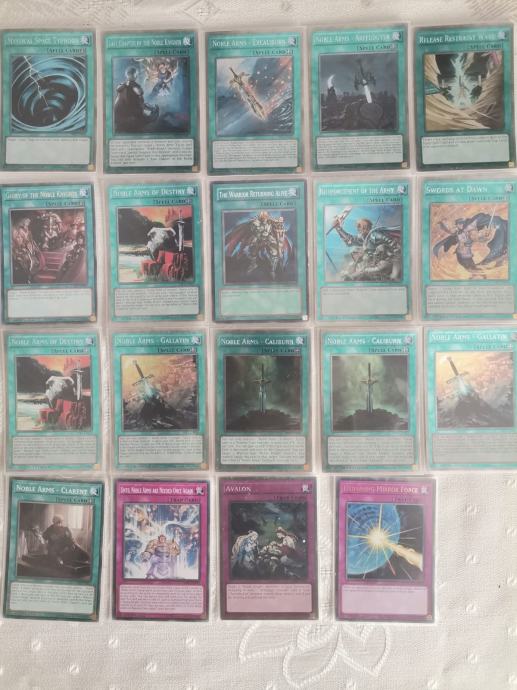 Yugioh karte Noble Knight deck