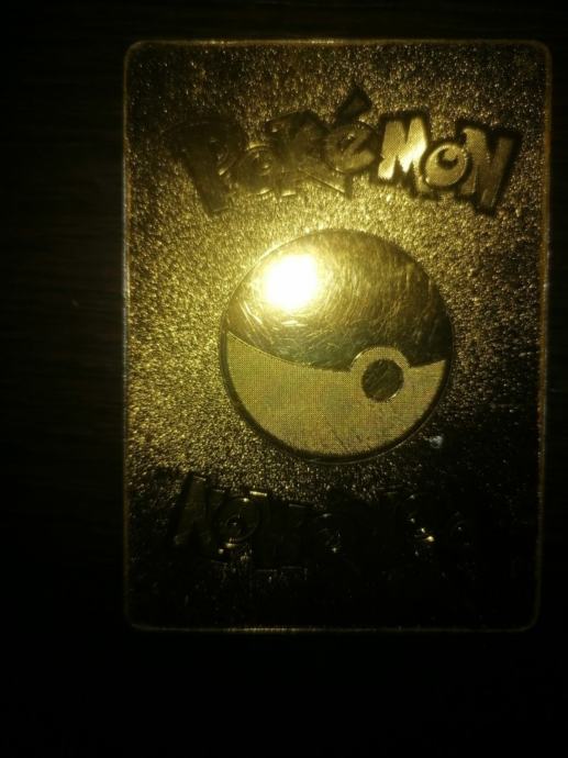 Pikachu Photo Zlatna Pokémon Pikachu karta