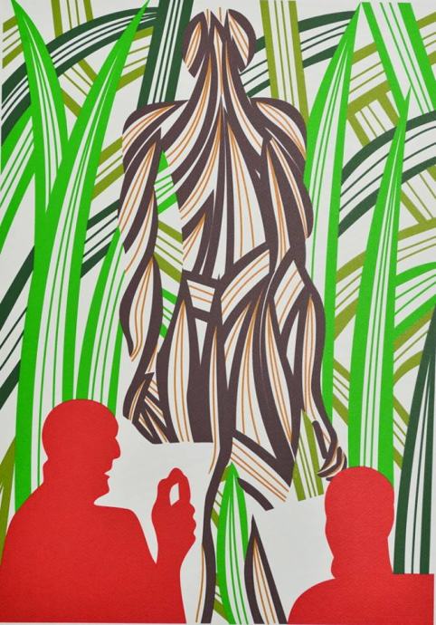 Boris Bućan "Đungla" serigrafija 70x50cm