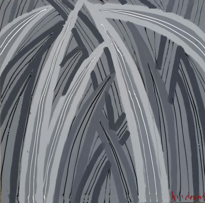 Boris Bućan "Sive trave" ulje na platnu 140x140cm