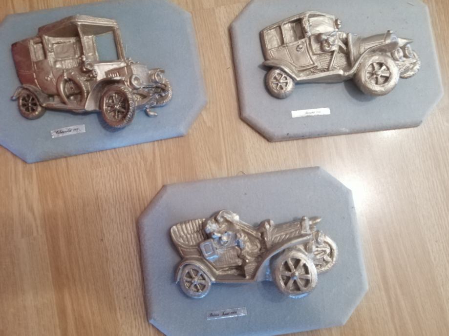 Modeli starih automobila, ukras za zid ili policu