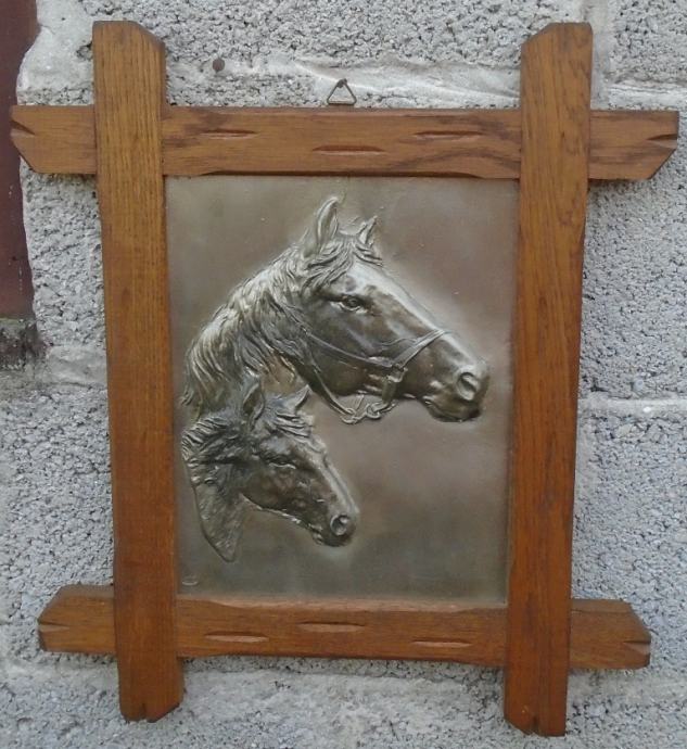 Slika konja u drvenom okviru - REIN ZINN