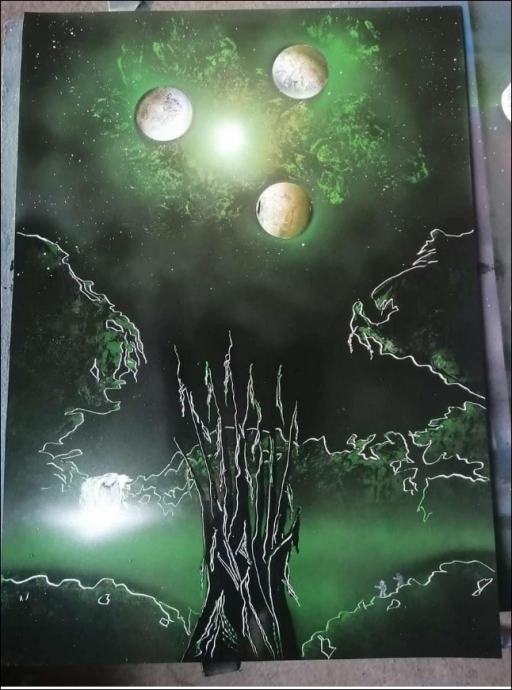 Spray paint art slika