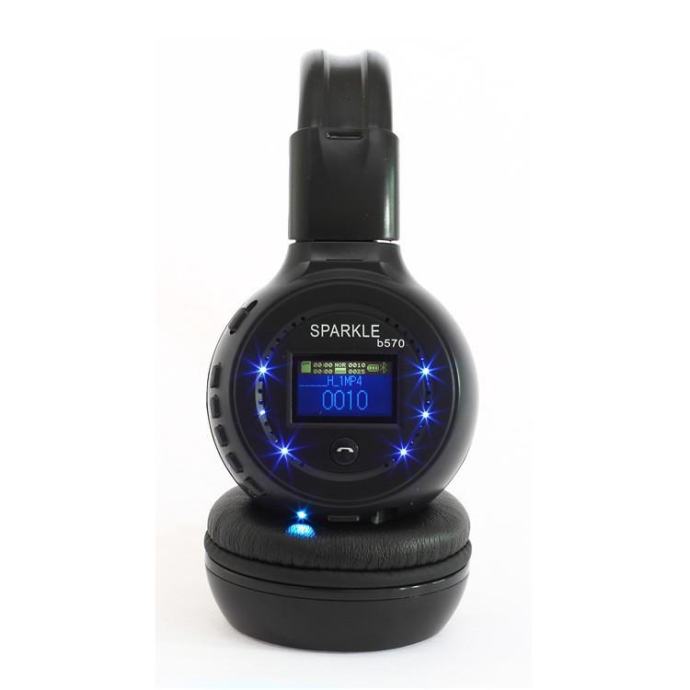 Bluetooth slušalice sa radiom,čitačem kartica i displejem Sparkle b570